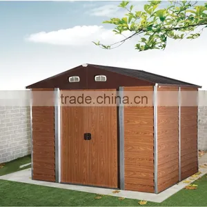 HW-0809 WOOD HORIZONTAL PANEL Apex Steel Storage Shed thumbnail-1