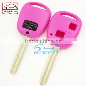 High Quatity Toyota Remote Key Shell Purple Cover Car Key 2 Button Toyota Romote Key Shell Case thumbnail-1
