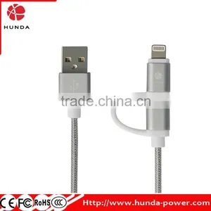 Colorful 2 in 1 For Iphone MFI Certified Charging Cable thumbnail-2