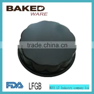 New Flower Shape Pan CARBON Steel Cake Pan Black Color Pizza Pan thumbnail-2