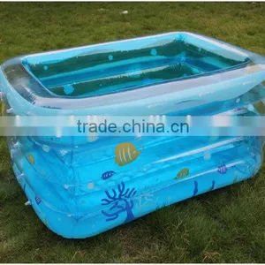 Family Adult Inflatable Swim Square Toddler Baby Kids Swimming Pools thumbnail-2