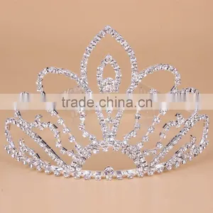 Rhinestone Crystal Fashion Bridal Jewelry Sets Metal Wedding Tiaras and Crown thumbnail-2