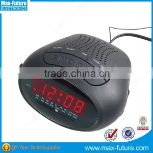 AC 110V/220V Power Operated 0.6 Inch LED Display Mini Clock Radio,FM/AM Clock Radio thumbnail-1