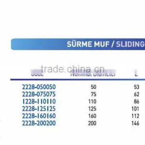 PVC Pipe Fittings Sliding Muff thumbnail-2