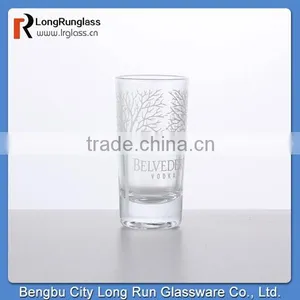 LongRun 40ml Small Capacity Clear Drinking Glass& Shot Wine Glass Cup Added Beautiful Decal thumbnail-1