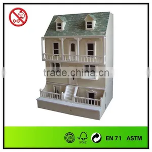 Classic Large Villa Dolls Houses Wooden thumbnail-1