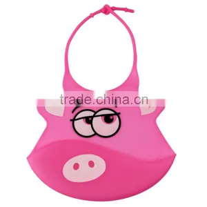 QUALITY Baby Infants Kids Cute Silicone Bibs Baby Lunch Bibs Cute Waterproof thumbnail-6