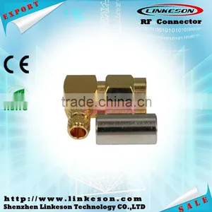 SMA Male Right Angle Gold Connector for RG58 thumbnail-1