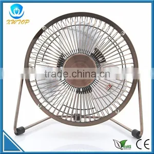Portable Bronze 6 Inch Metal Mini Fan Usb thumbnail-1