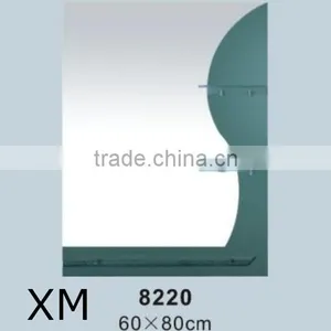 Thickness 4mm Sanitary Mirror Glass With Shelf Bathroom Mirror Decorative Mirror Made in China thumbnail-1