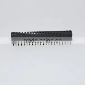 Female Header 2.54mm Double Row Right Angle 2~40 Pin thumbnail-6