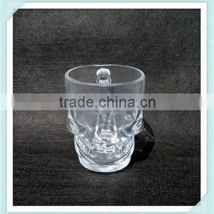 2016 New Design Shull Shape Glass Cup Beer Glass Cup With Skull Shape thumbnail-5
