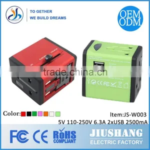 Promotional International Power Travel Adaptor With Usb Port Electric Travel Adapter thumbnail-4