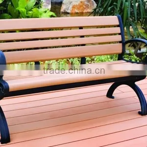 HDPE/PS Garden Bench With High Wood/calium Powder thumbnail-1