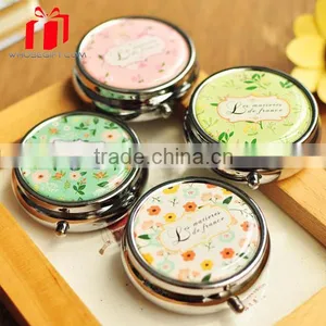 Round Shape Metal Keychain Pill Box,Metal Wholesale Pill Box,Jewelry Decorative Pill Boxes thumbnail-5