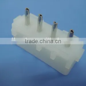 5.08mm Pitch Vertical PCB Mounting Orientation Wire to Board Pin Header Connector TE 4 Pin Connector Tyco 350424-1 thumbnail-6