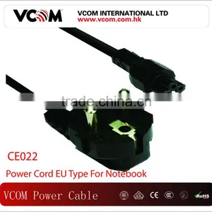 High Quality European Standard AC Power Cord For Notebook thumbnail-1