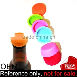 Custom Logo Any Pantone Colors Silicone Bottle Cover Caps Beer Savers thumbnail-1