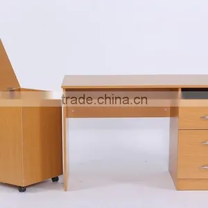 NOAHSION E1 Melamine Computer Table With Drawer And Storage Cabinet thumbnail-2