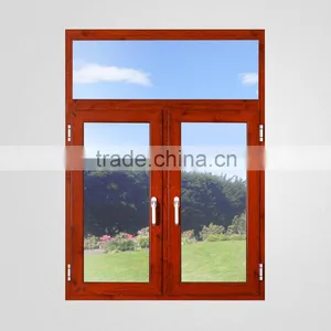 Latest Design Wood Grain Aluminum Doors&windows thumbnail-1