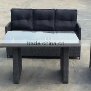 Wholesale PE Rattan Wicker Home Casual Outdoor Furniture Sofa Set thumbnail-1