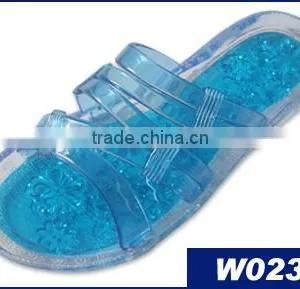 Clear Women Plastic Jelly Shoe Sandal thumbnail-1
