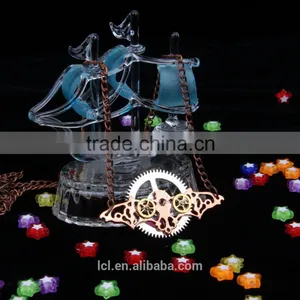 New Design Steampunk Gear Bat Pendant Statement Necklace 2015 Yiwu Fashion Imitation Jewelry Hot Sale thumbnail-3