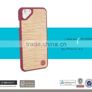 3D Knight Custom Design Blank Straw Wooden Carved Engraved Painting Phone Case Cover For IPhone 6 6s 6sPlus thumbnail-2