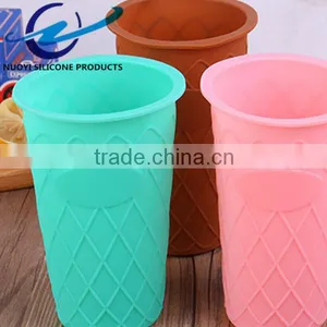 High Quality Gridding Silicone Cup Sleeve of Milk Tea Cup thumbnail-5