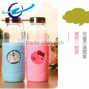 Cartoon Food Grade Soft Silicone Cup Sleeve thumbnail-1