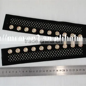 High Quality Polyester Fabric Matal Eyelet Applique Net Embroidery Collar for Sale thumbnail-6