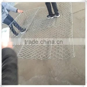 60*80 80*100mm PVC Cpated Gabion Wire Mesh / PVC Coated Gabion Box thumbnail-1