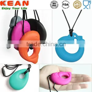 Food Grade Silicone Teether Teething Pendant Necklace thumbnail-6