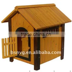 Wooden Fashion Dog House With Door thumbnail-1