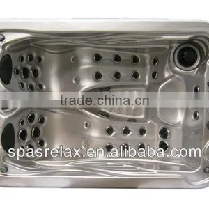 Factory Small Hot Bathtubs&whirlpool for 3 Person With 2 Lounge Seats Indoor Spa Bathtub for Family thumbnail-5