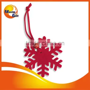 Felt Snowflake Ornament With Ribbons thumbnail-1