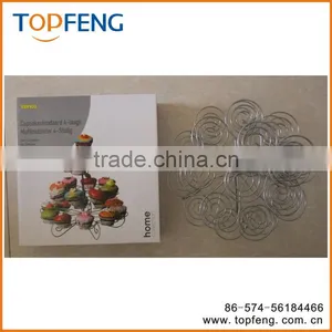 4-multi Layer Iron Wire Cupcake Stand Server thumbnail-1