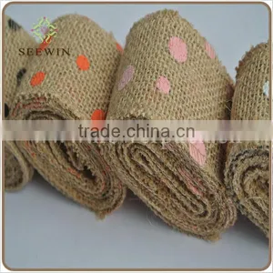 2015 Natural Cute Dots for Packing Jute Ribbon thumbnail-1