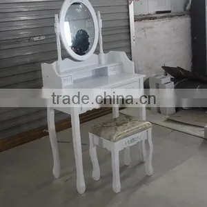 Cheaper Made-up Table/schmenktisch&hocker/white Dressing Table With Mirror thumbnail-2
