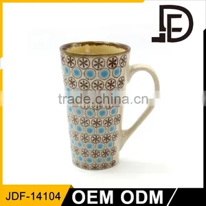 Drinkware Ceramic 16oz Tall Coffee Mug Sublimation Ceramic, Hand Painted Coffee Mugs Ceramic thumbnail-1