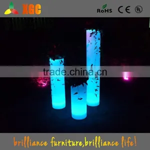 Square High Design Multi-color Decor LED Illuminate Flower Pot thumbnail-2