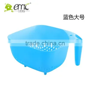 Square Plastic Vegetable Draining Strainer Basket With Handle,big Size thumbnail-4