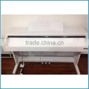 88 Key White Electric Digital Hammer Action Keyboard Piano thumbnail-1