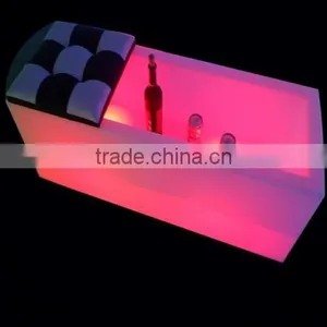 LED Ice Bucket / Plastic Beer Bucket/indoor Plastic Lighting Decoration With Led Cube Table thumbnail-3