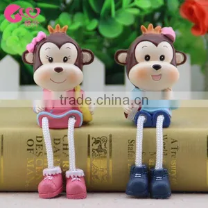 Monkey Monkey Doll Hanging New Gifts Resin Gifts Festive Ornaments Trumpet thumbnail-3