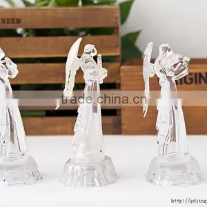 LED Acrylic Christmas Angel With Instrument Figurines thumbnail-4