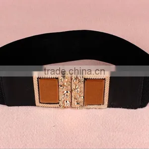 Wholesale Skull Pattern Decorated Alloy Buckle Elastic Sex Women Lady Waist Belt thumbnail-3
