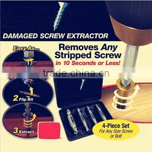 Double Ended Best Broken Screw Extractor Wood Bolts Hard Head Remover Tool thumbnail-1