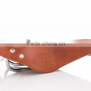 Still Promenade Saddle Vintage Classic Hand Made Leather Bicycle Saddle -Honey thumbnail-1