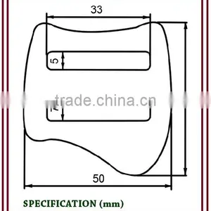 A2785-R Aluminum Stamped Adjuster Buckle thumbnail-2